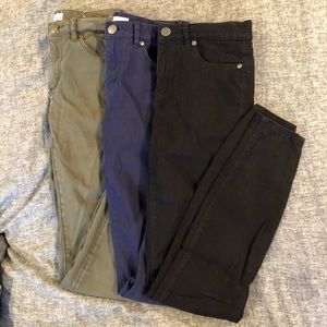 LOFT size 24 00 skinny legging pants in 3 colors